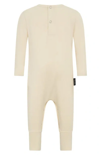 Tiny Tribe Bow Stretch Cotton Graphic Romper In White