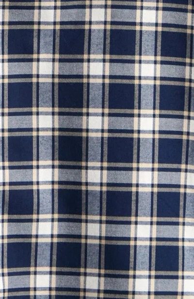 Reiss Navy Blue Bailes Checked Long-sleeve Cotton Shirt 9-13 In Multi