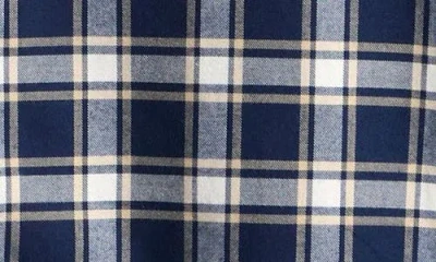 Reiss Navy Blue Bailes Checked Long-sleeve Cotton Shirt 9-13 In Multi