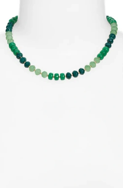 Nordstrom Color Pop Beaded Necklace In Green