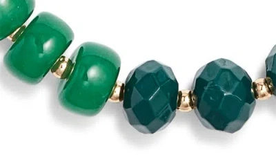 Nordstrom Color Pop Beaded Necklace In Green