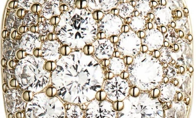 Nadri Pavé Cushion Stud Earrings In Gold