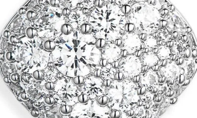 Nadri Crushed Pavé Cubic Zirconia Drop Earrings In Silver