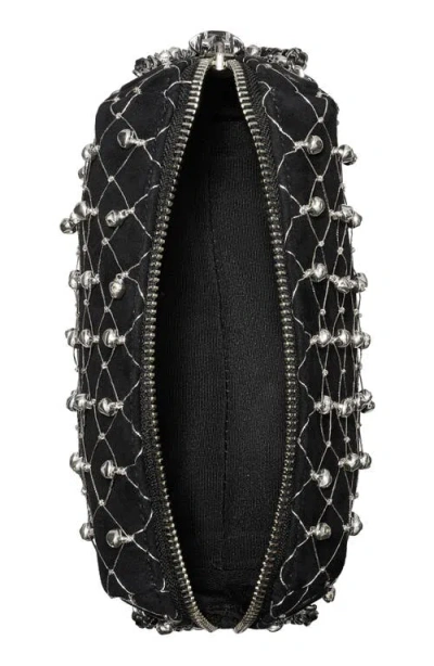 Tory Burch Fleming Bell Soft Suede Crossbody Bag In Black