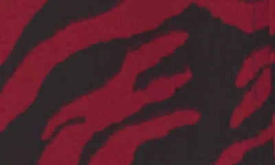 Vince Camuto Plus Size Printed Long Sleeve Top In Burgundy