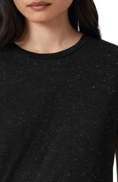 Allsaints Anna Shimmer T-shirt In Black