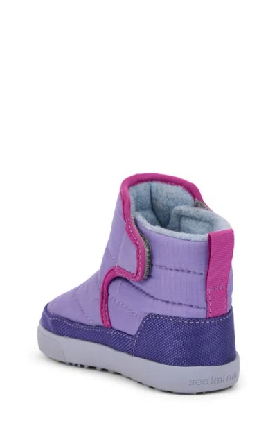 See Kai Run Teddy Winter Boot In Purple