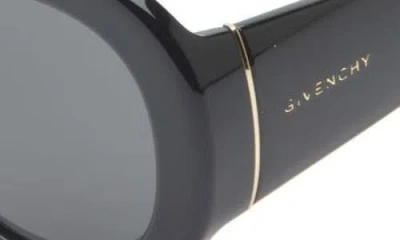 Givenchy Bold 53mm Gradient Round Sunglasses In Black