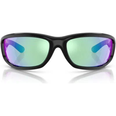 Ray Ban Ultra Wrap 003 Next Generation Collection Sunglasses Black Frame Grey Lenses 86-20 In Black