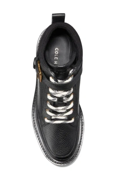 Cole Haan Women's Shibley Waterproof Lace Up Booties In Black