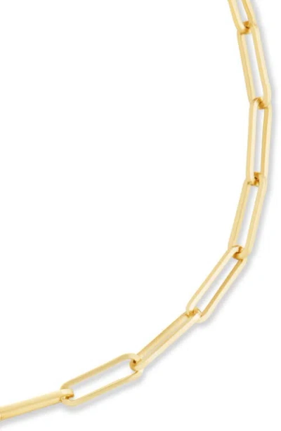 Sterling Forever Bold Paperclip Chain Bracelet In Gold