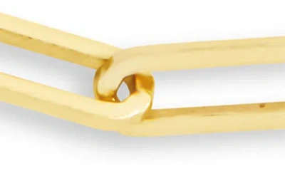 Sterling Forever Bold Paperclip Chain Bracelet In Gold