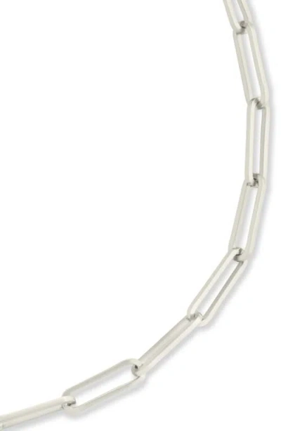 Sterling Forever Sterling Silver Bold Paperclip Chain Bracelet In Metallic