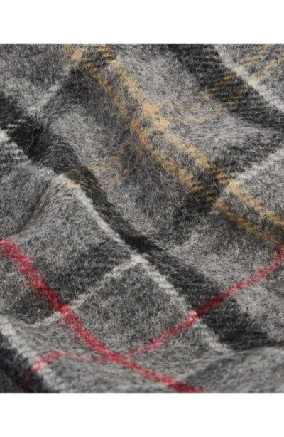 Barbour Tartan Lambswoo Scarve In Tartan Wool In Gray