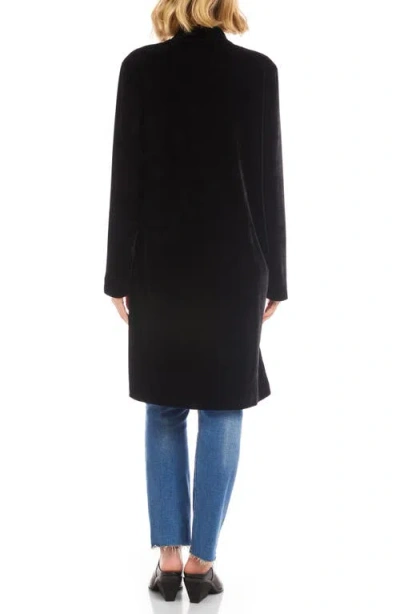 Karen Kane Velvet Duster In Black
