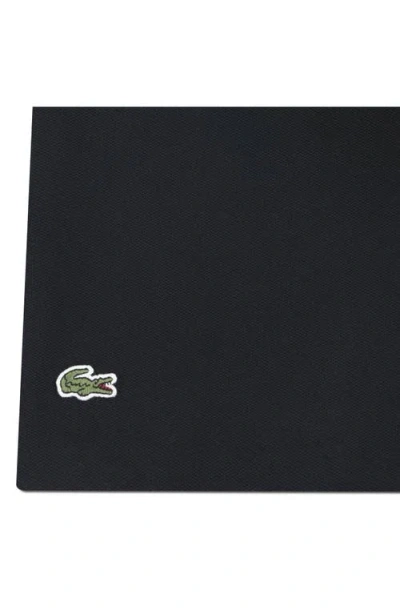 Lacoste Kids' Stretch Organic Cotton Piqué Polo In Black
