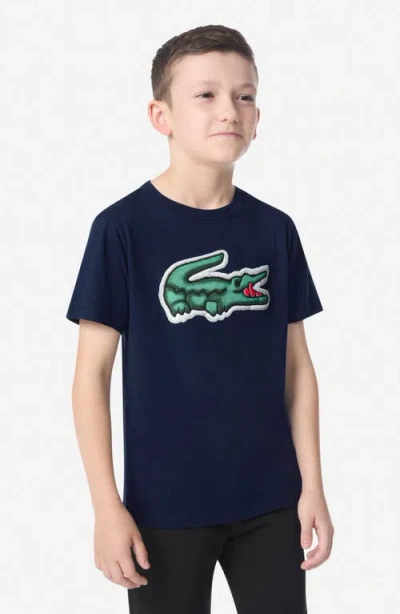 Lacoste T-shirt  Kids Color Marine In Blue