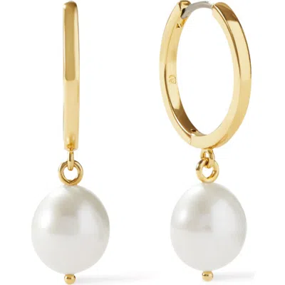 Ana Luisa Medium Frida Freshwater Pearl Drop Hoop Earrings In Multi