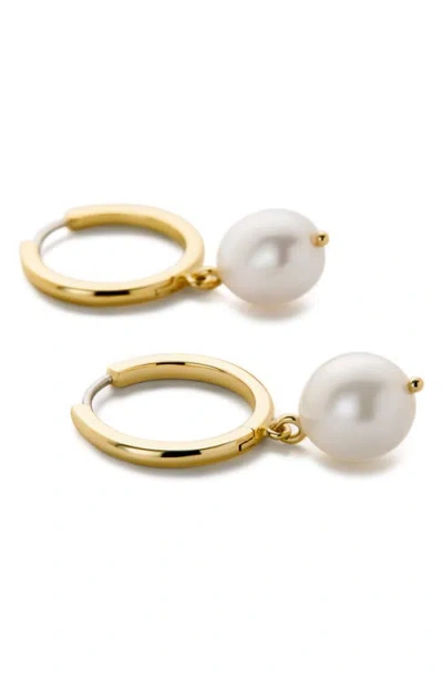 Ana Luisa Medium Frida Freshwater Pearl Drop Hoop Earrings In Multi