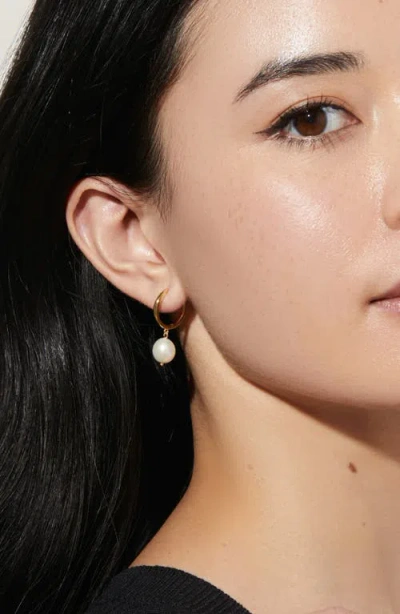 Ana Luisa Medium Frida Freshwater Pearl Drop Hoop Earrings In Multi