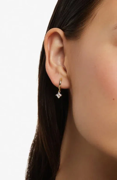 Ana Luisa Angela Star Drop Hoop Earrings In Gold