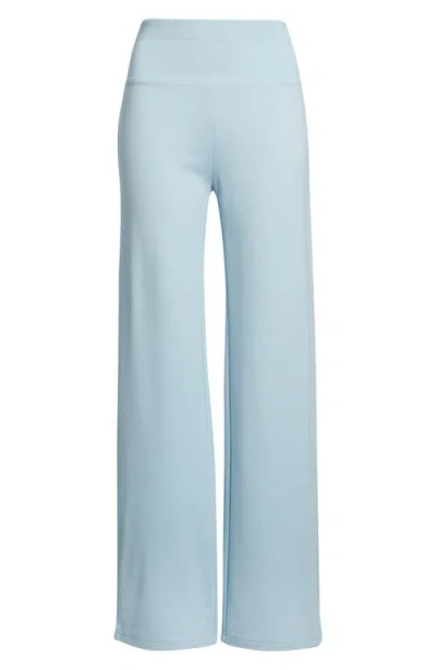 Ak Anne Klein High Waist Pull-on Pants In Blue
