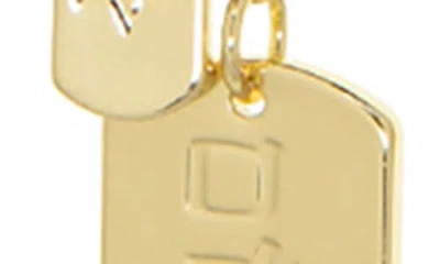 Marlyn Schiff Shalom Charm Necklace In Gold