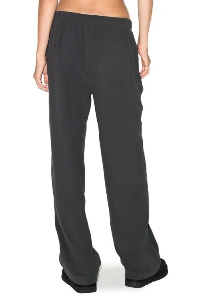 Skims Outdoor Fleece Straight Leg Pants In Gray