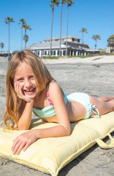 Pq Swim Kids' Heart Two-piece Swimsuit In Green