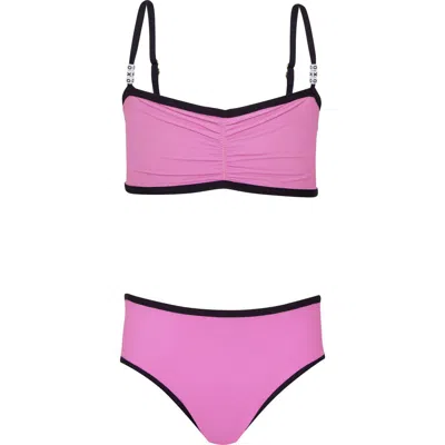 Pq Swim Kids' Xoxo Two-piece Swimsuit In Pink