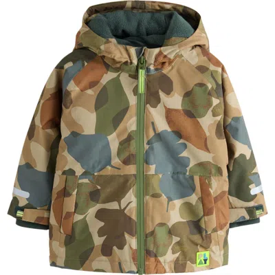 Next Camo Print Waterproof Hooded Jacket In Multi