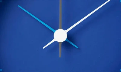 Georg Jensen Henning Koppel Wall Clock In Blue