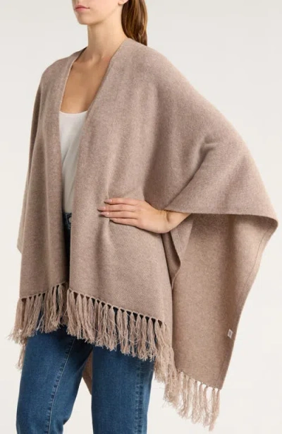 Chan Luu Wool & Cashmere Ruana In Brown