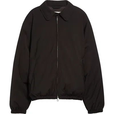 Our Legacy Avenue Puffa Churchill Stripe Water Repellent Down Puffer Jacket In Black