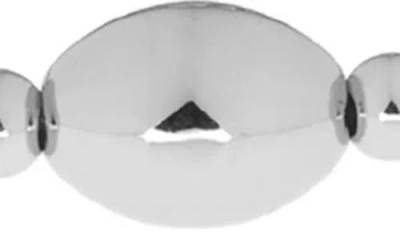 Marlyn Schiff Oversize Bead Stretch Bracelet In Metallic