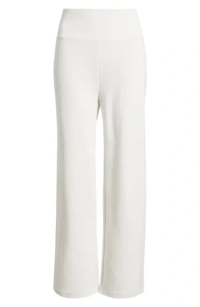 Ak Anne Klein High Waist Pull-on Pants In White