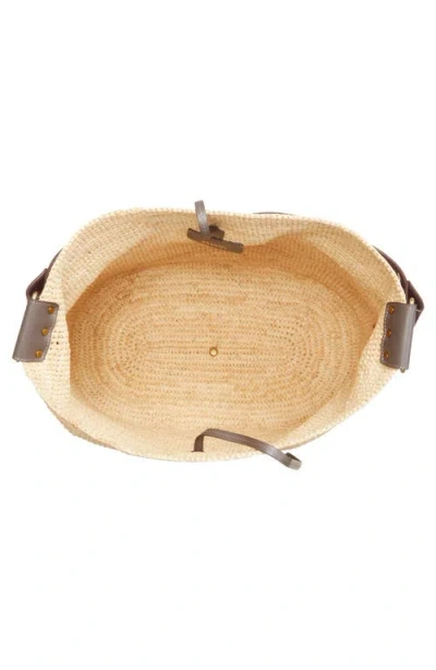 Isabel Marant Bayia Crocheted Raffia Tote In Neutral