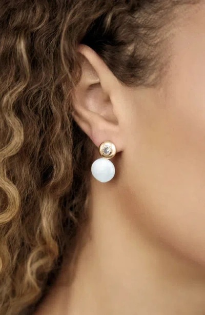 Ettika Majestic Freshwater Pearl Drop Earrings In Multi