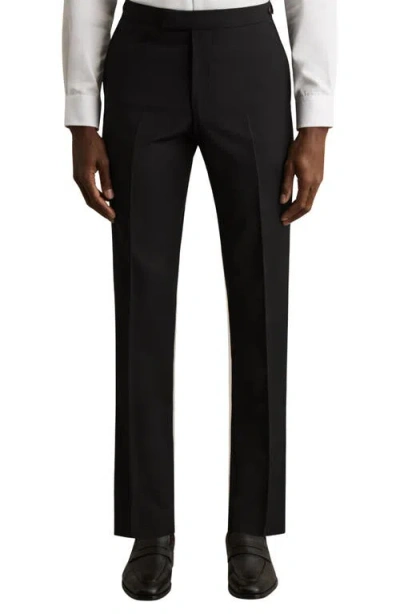 Reiss Promise Slim Fit Wool Blend Pants In Black