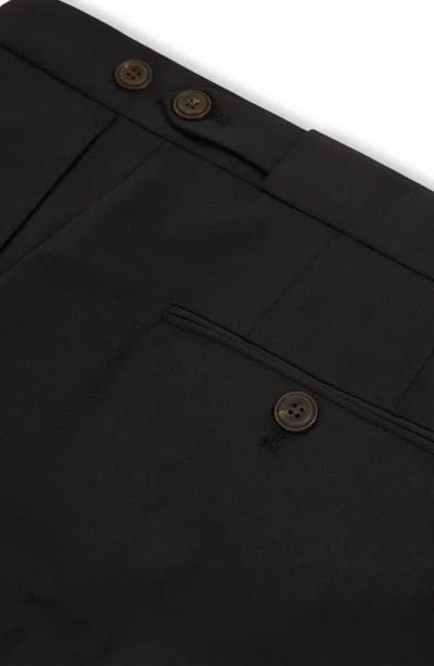 Reiss Promise Slim Fit Wool Blend Pants In Black