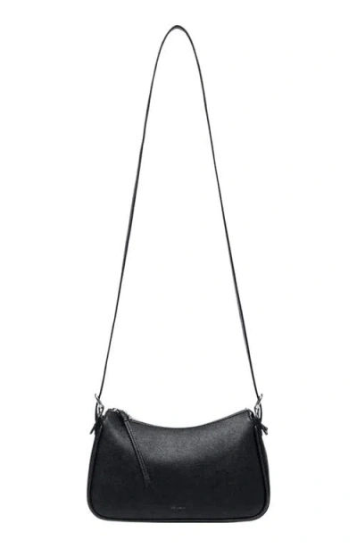 Oryany Small Lauren Leather Shoulder Bag In Black
