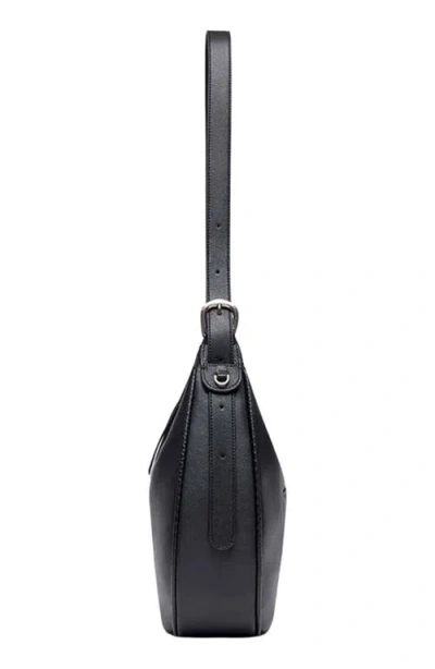 Oryany Lauren Leather Shoulder Bag In Black