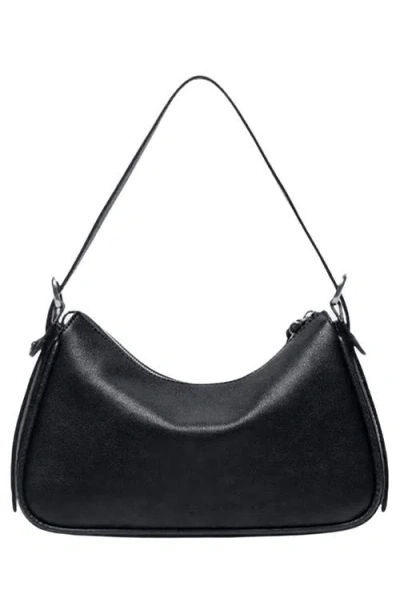Oryany Small Lauren Leather Shoulder Bag In Black