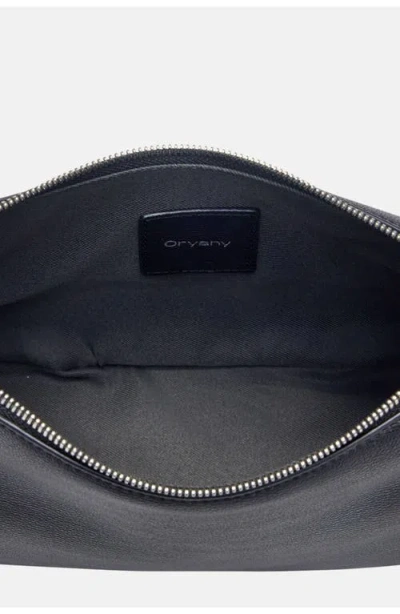 Oryany Small Lauren Leather Shoulder Bag In Black