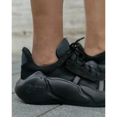 Fini Desiderata V2 Black Charcoal Sneaker In Black