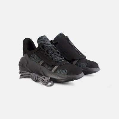 Fini Desiderata V2 Black Charcoal Sneaker In Black