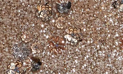 Dress The Population Josie Sleeveless Sequin Maxi Dress In Gold