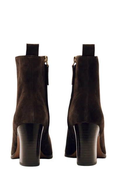 Reiss Amy Pointed Toe Bootie In Brown