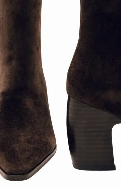 Reiss Amy Pointed Toe Bootie In Brown