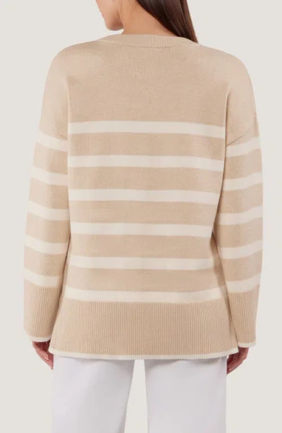 Matty M . Elliot Stripe Sweater In Multi
